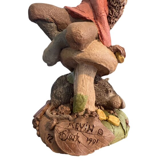 Vintage Tom Clark Kevin Gnome Figurine Pecan Resin 1991 Numbered 72 5.5" Estate - Picture 4 of 5